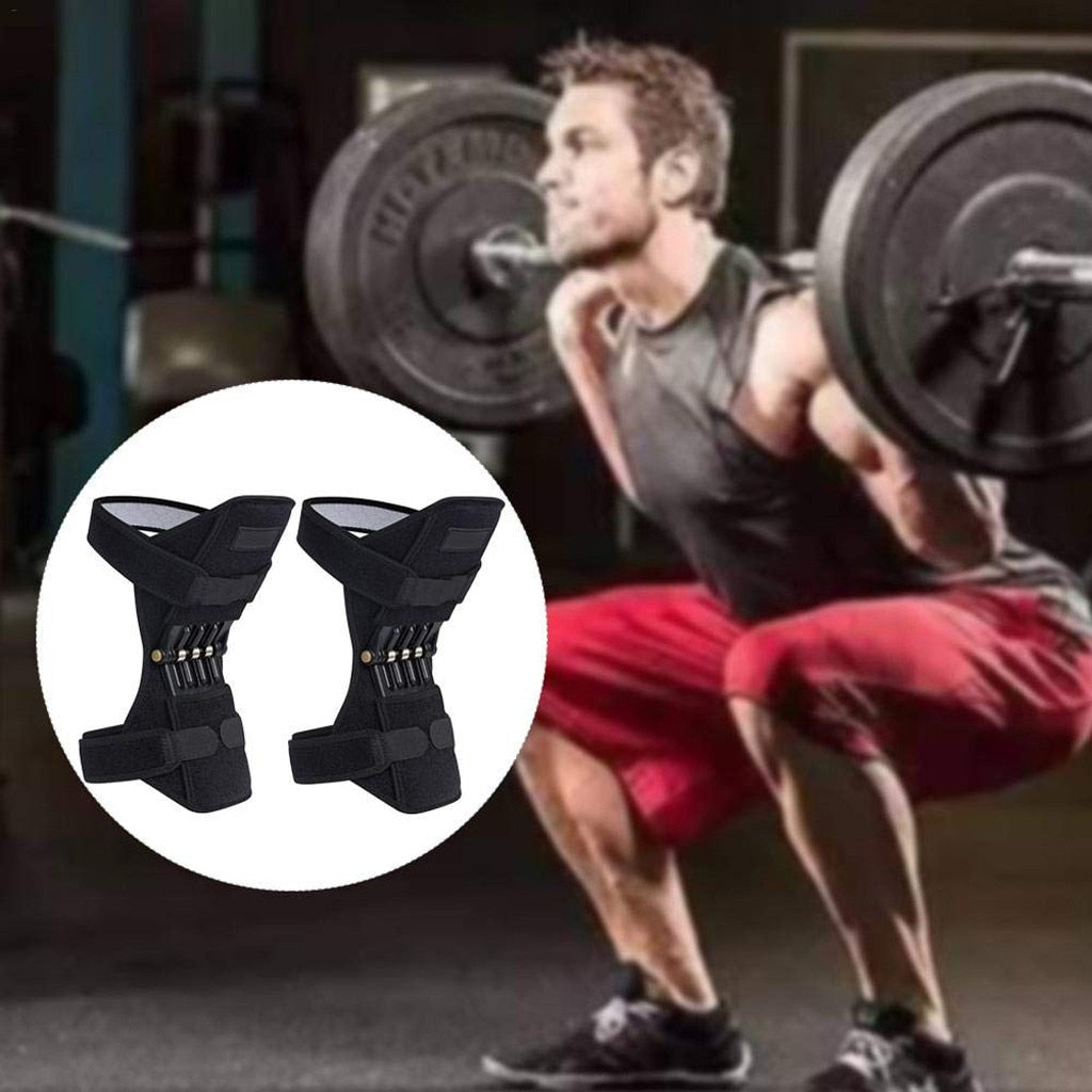 Adjustable Knee Support Wraps with Spring Assist by HitMyNeed