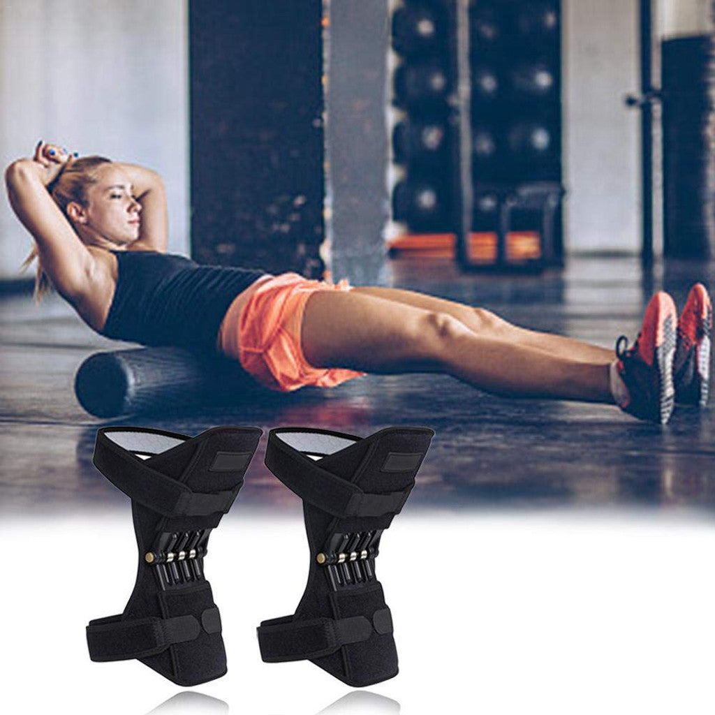 Adjustable Knee Support Wraps with Spring Assist by HitMyNeed