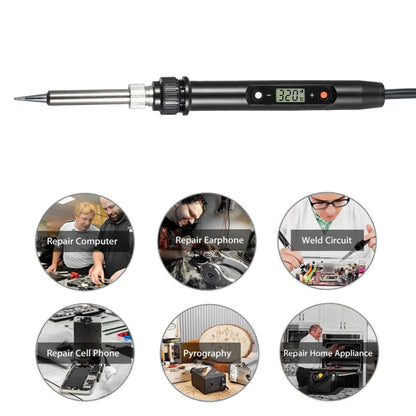 Adjustable LCD Electric Soldering Iron 80W by HitMyNeed