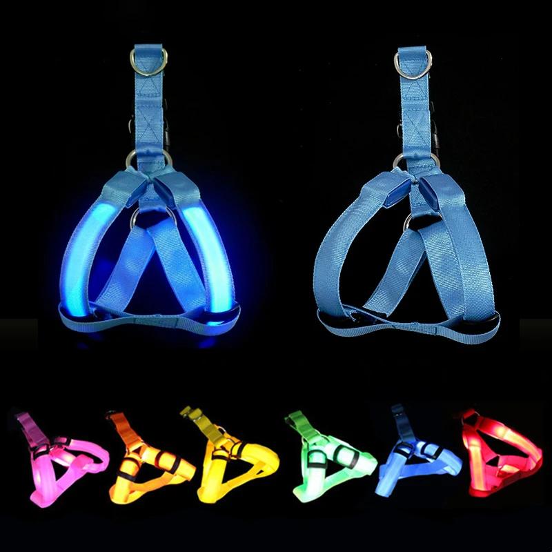 Adjustable LED No-Pull Dog Harness for Night Safety by HitMyNeed