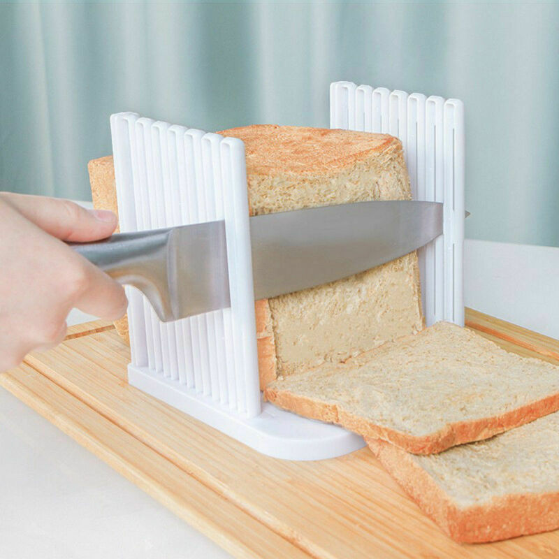 Adjustable Loaf Slicer Bread Cutting Guide Tool by HitMyNeed