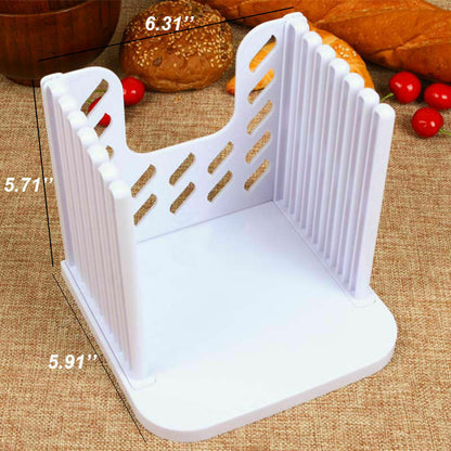 Adjustable Loaf Slicer Bread Cutting Guide Tool by HitMyNeed