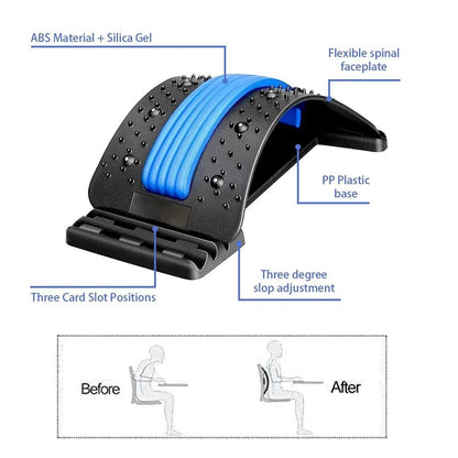 Adjustable Lumbar Back Stretcher with Acupressure Points by HitMyNeed