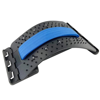 Adjustable Lumbar Back Stretcher with Acupressure Points blue by HitMyNeed