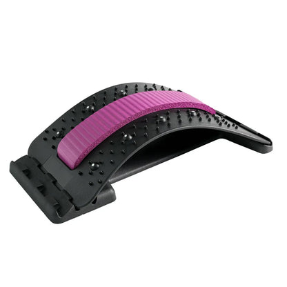 Adjustable Lumbar Back Stretcher with Acupressure Points pink by HitMyNeed