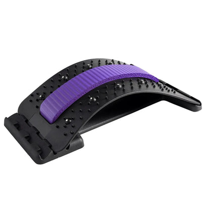 Adjustable Lumbar Back Stretcher with Acupressure Points purple by HitMyNeed
