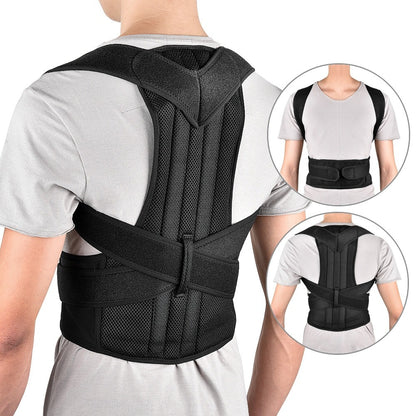Adjustable Lumbar Posture Corrector Back Support Vest m by HitMyNeed