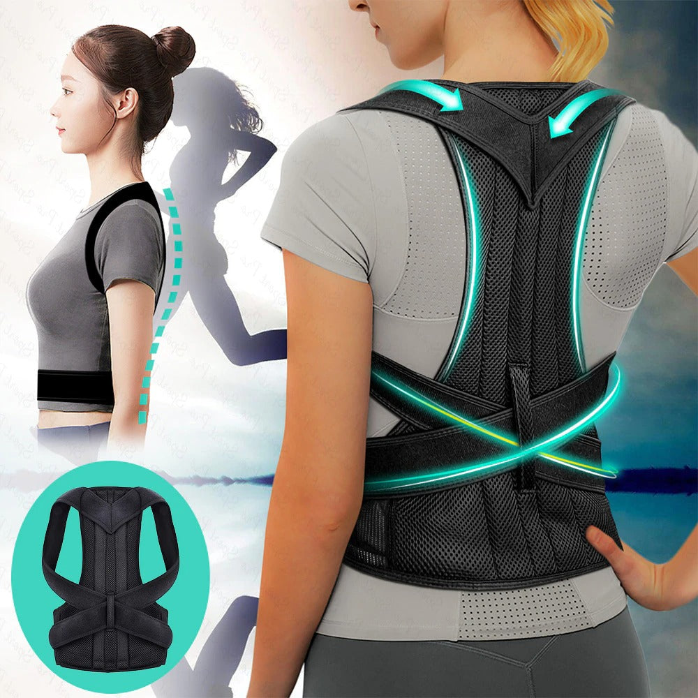 Adjustable Lumbar Posture Corrector Back Support Vest xxl by HitMyNeed