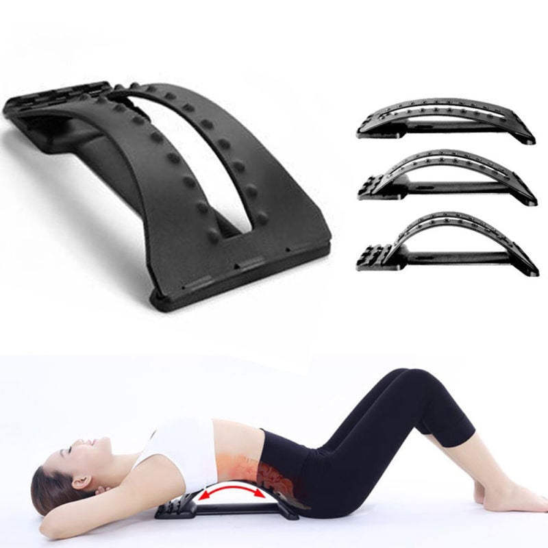 Adjustable Lumbar Stretcher Back Support Device by HitMyNeed