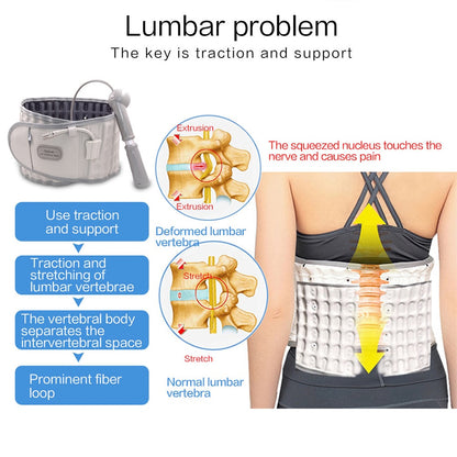 Adjustable Lumbar Support Back Brace with Heat by HitMyNeed