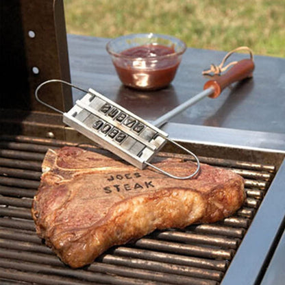 Adjustable Meat BBQ Branding Iron with Letters by HitMyNeed