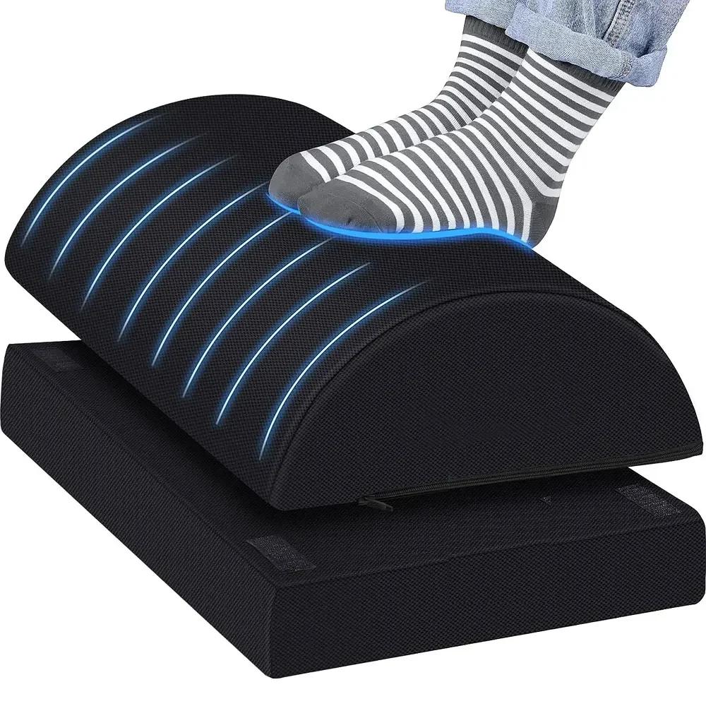 Adjustable Memory Foam Under Desk Foot Rest by HitMyNeed