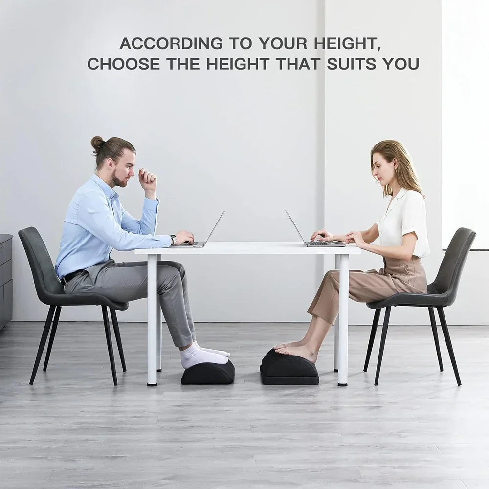 Adjustable Memory Foam Under Desk Foot Rest by HitMyNeed