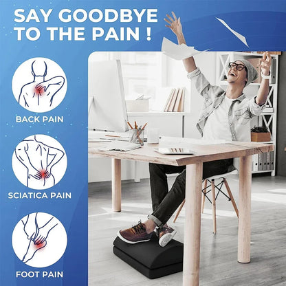 Adjustable Memory Foam Under Desk Foot Rest by HitMyNeed