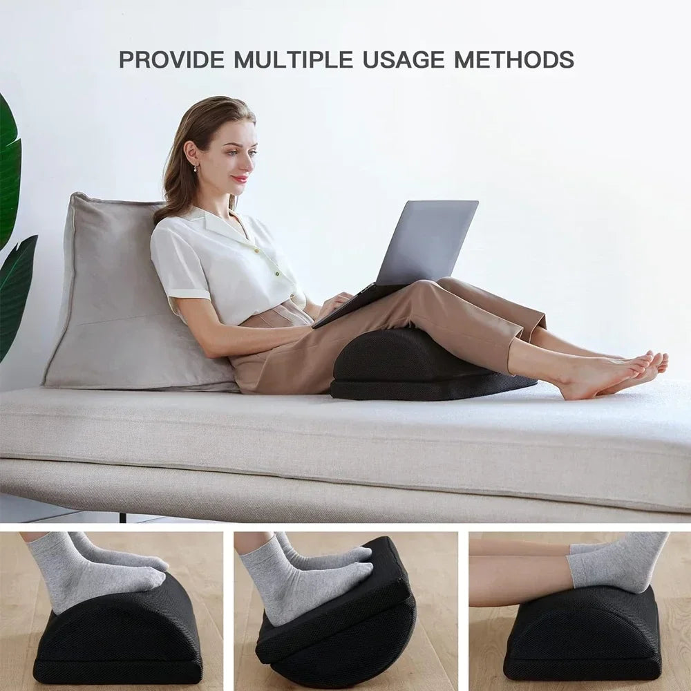 Adjustable Memory Foam Under Desk Foot Rest by HitMyNeed