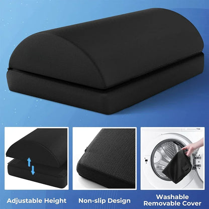Adjustable Memory Foam Under Desk Foot Rest by HitMyNeed