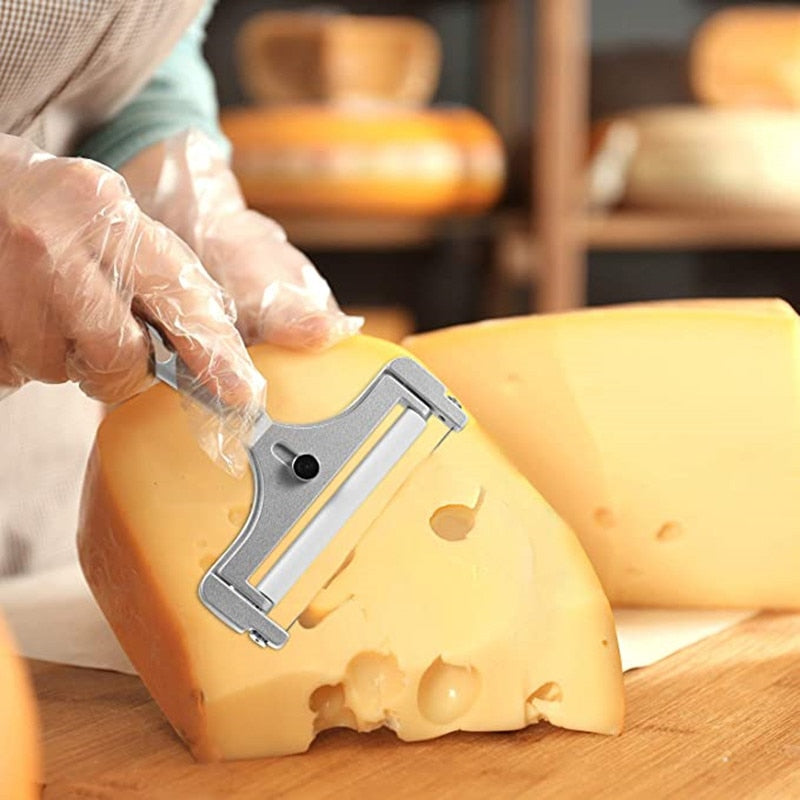 Adjustable Metal Cheese Slicer with Wire Cutter by HitMyNeed