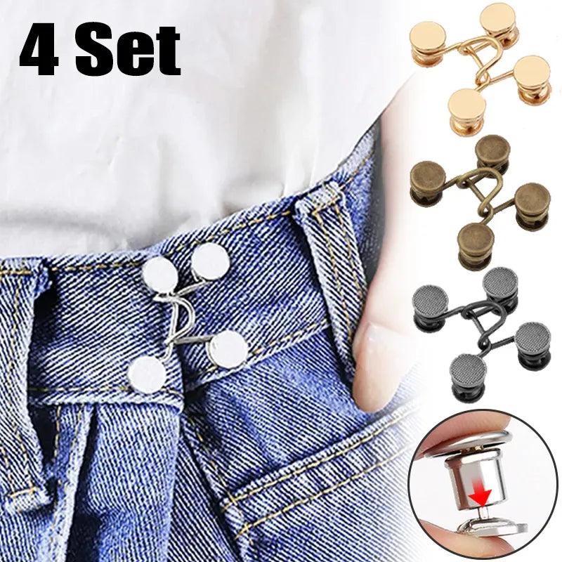 Adjustable Metal Jeans Waist Pins Tightener Set by HitMyNeed