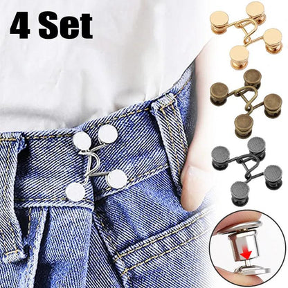 Adjustable Metal Jeans Waist Pins Tightener Set by HitMyNeed