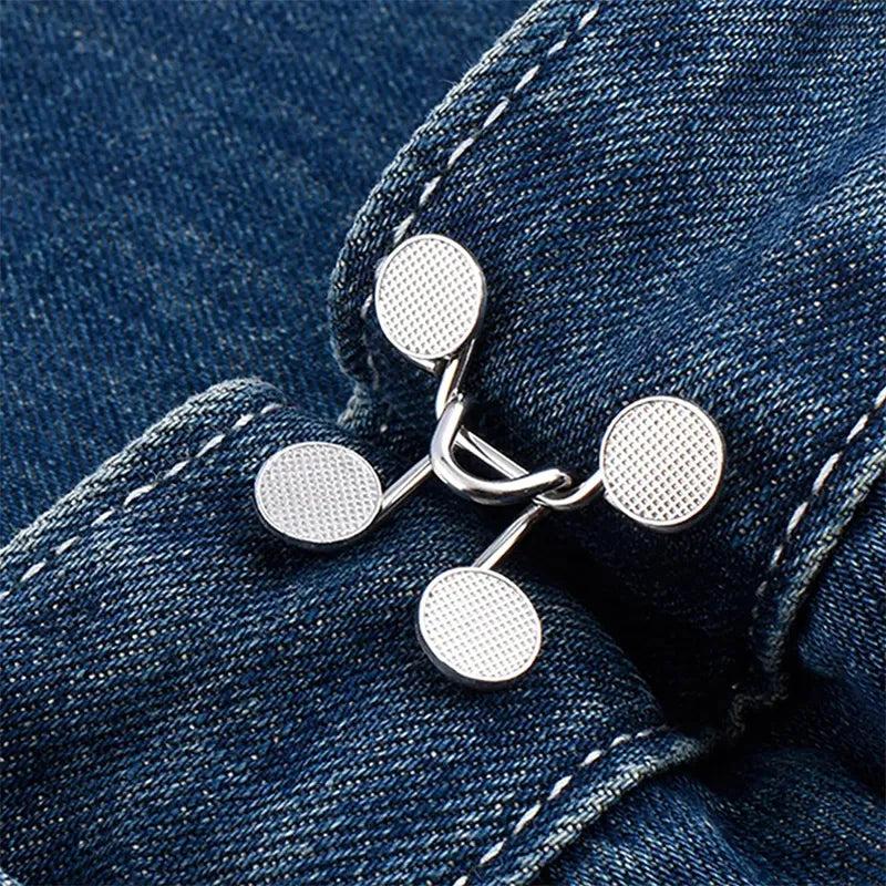 Adjustable Metal Jeans Waist Pins Tightener Set by HitMyNeed