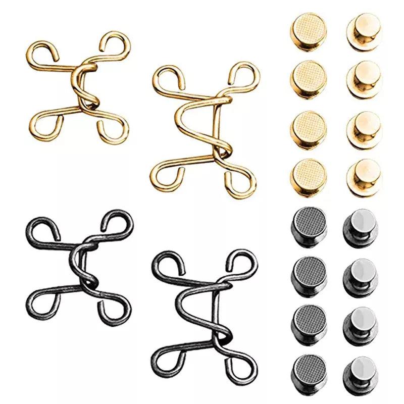 Adjustable Metal Jeans Waist Pins Tightener Set small-bronze-27mm 1-set by HitMyNeed