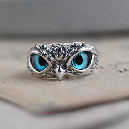 Adjustable Metal Owl Eyes Ring by HitMyNeed