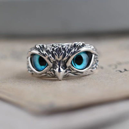 Adjustable Metal Owl Eyes Ring by HitMyNeed