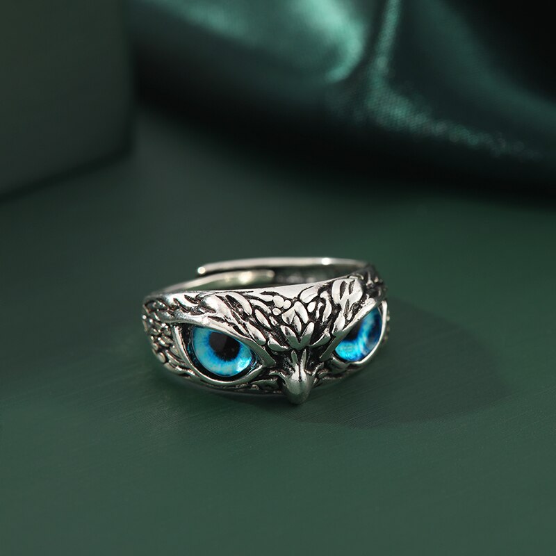 Adjustable Metal Owl Eyes Ring by HitMyNeed