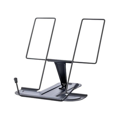 Adjustable Metal Recipe Book and Tablet Stand black by HitMyNeed