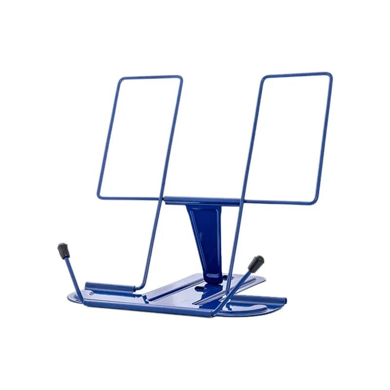 Adjustable Metal Recipe Book and Tablet Stand blue by HitMyNeed