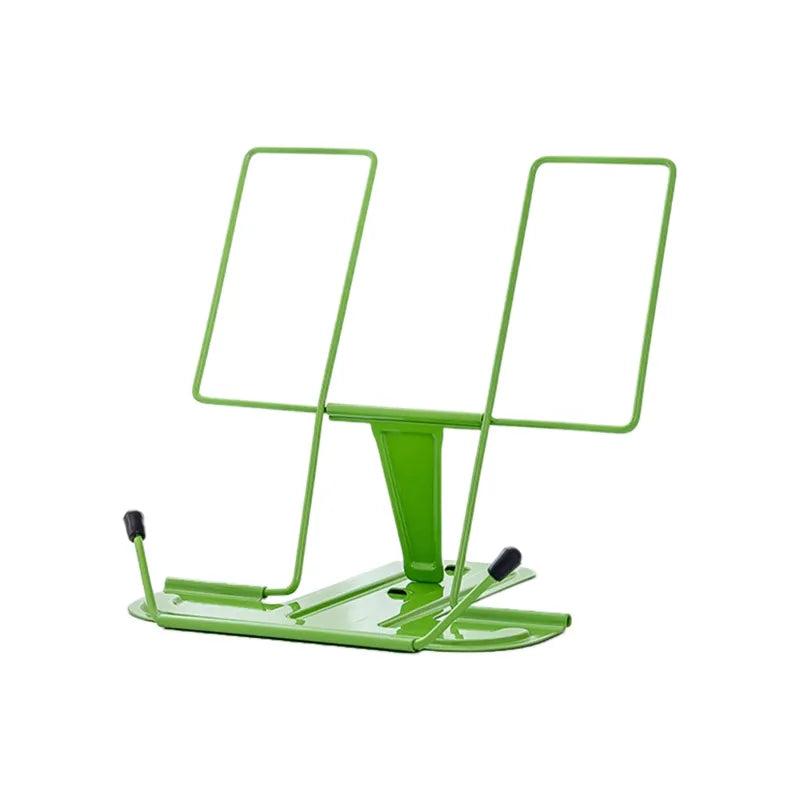 Adjustable Metal Recipe Book and Tablet Stand green by HitMyNeed