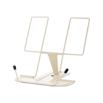 Adjustable Metal Recipe Book and Tablet Stand lvory-white by HitMyNeed