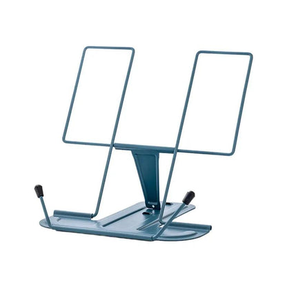 Adjustable Metal Recipe Book and Tablet Stand navy-blue by HitMyNeed