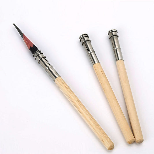 Adjustable Metal & Wood Pencil Extender Holder by HitMyNeed