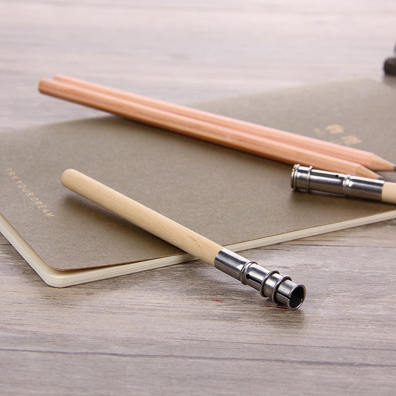 Adjustable Metal & Wood Pencil Extender Holder by HitMyNeed