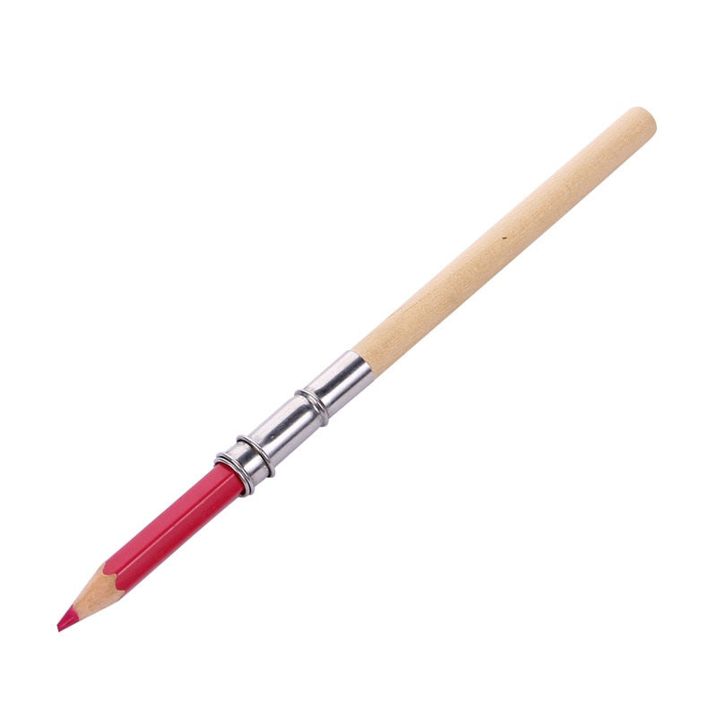 Adjustable Metal & Wood Pencil Extender Holder by HitMyNeed