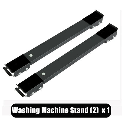 Adjustable Mobile Stand for Washing Machines & Fridges 2pcs-black by HitMyNeed