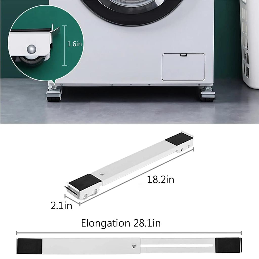 Adjustable Mobile Stand for Washing Machines & Fridges by HitMyNeed