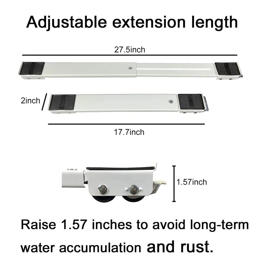 Adjustable Mobile Stand for Washing Machines & Fridges by HitMyNeed