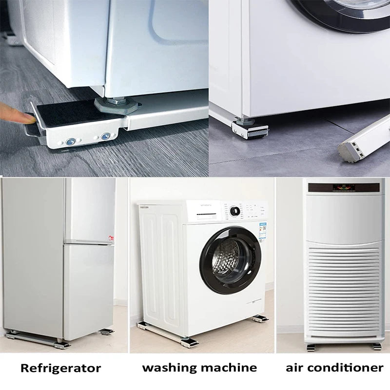 Adjustable Mobile Stand for Washing Machines & Fridges by HitMyNeed