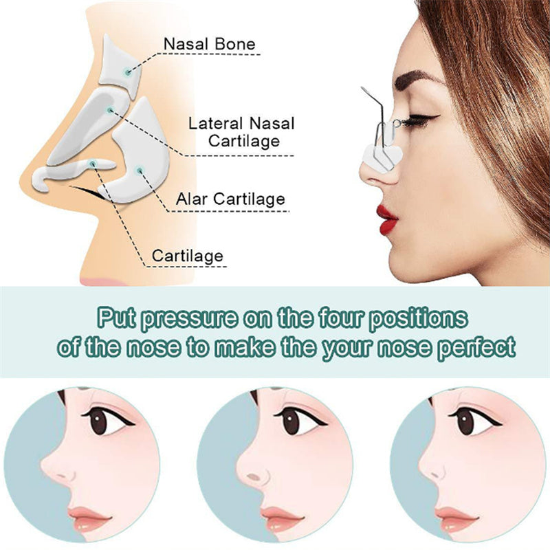 Adjustable Nose Shaping Clip with Soft Pads transparent by HitMyNeed