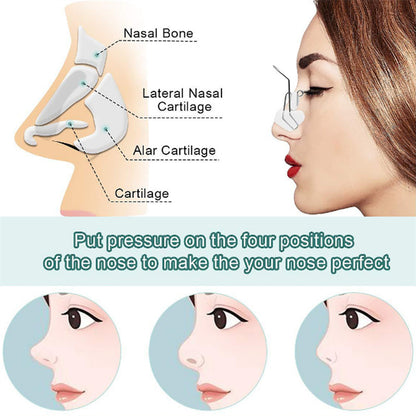 Adjustable Nose Shaping Clip with Soft Pads transparent by HitMyNeed