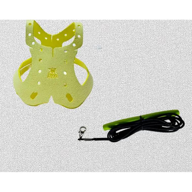 Adjustable Parrot and Pigeon Harness with Leash yellow straps-and-5m-rope by HitMyNeed