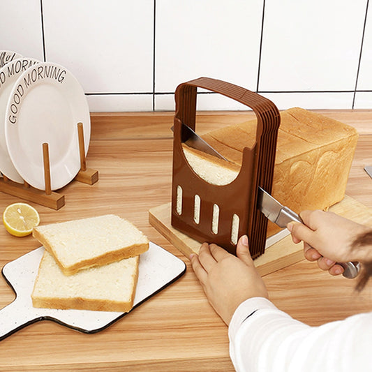 Adjustable Plastic Bread Slicer Guide Tool by HitMyNeed
