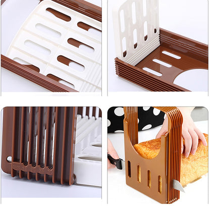 Adjustable Plastic Bread Slicer Guide Tool by HitMyNeed