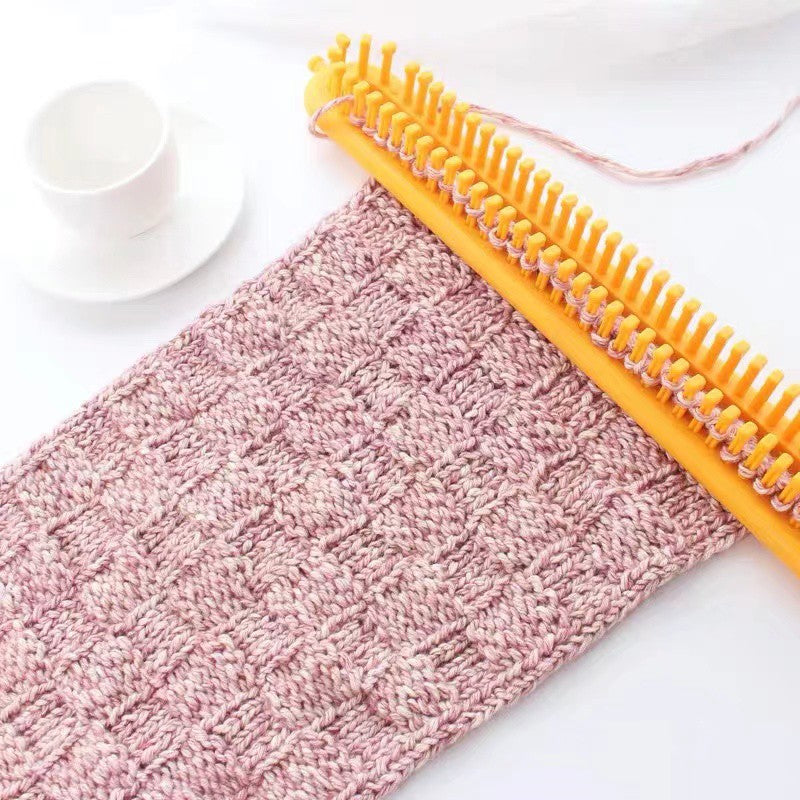 Adjustable Plastic Knitting Loom Set with Pompom Tool by HitMyNeed