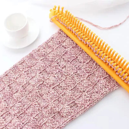 Adjustable Plastic Knitting Loom Set with Pompom Tool by HitMyNeed
