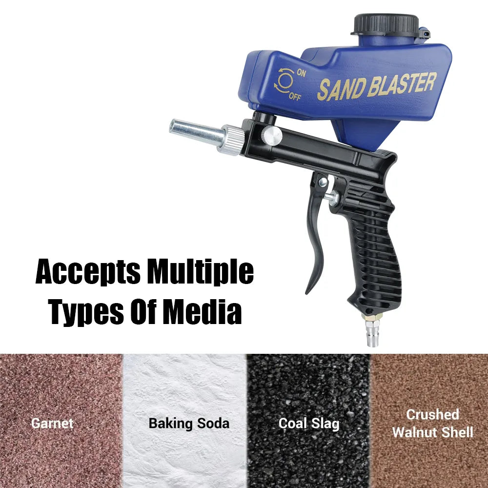 Adjustable Pneumatic Gravity Sandblasting Gun Set by HitMyNeed