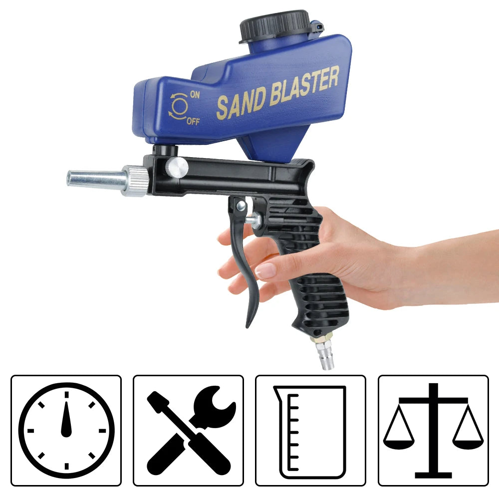 Adjustable Pneumatic Gravity Sandblasting Gun Set by HitMyNeed
