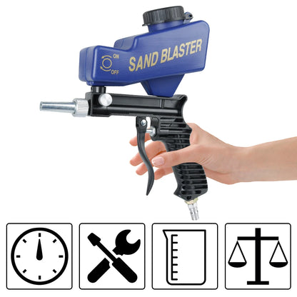 Adjustable Pneumatic Gravity Sandblasting Gun Set by HitMyNeed
